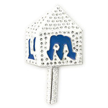 Load image into Gallery viewer, LO839 - Rhodium White Metal Brooches with Top Grade Crystal  in Clear