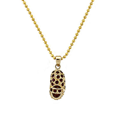 LOA1355 - Gold 925 Sterling Silver Chain Pendant with AAA Grade CZ  in Siam