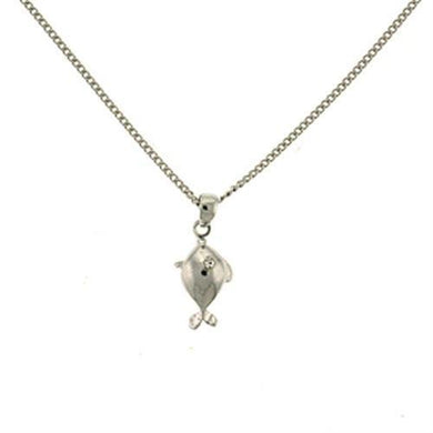 LOA431 Rhodium Brass Necklace with Top Grade Crystal in Clear