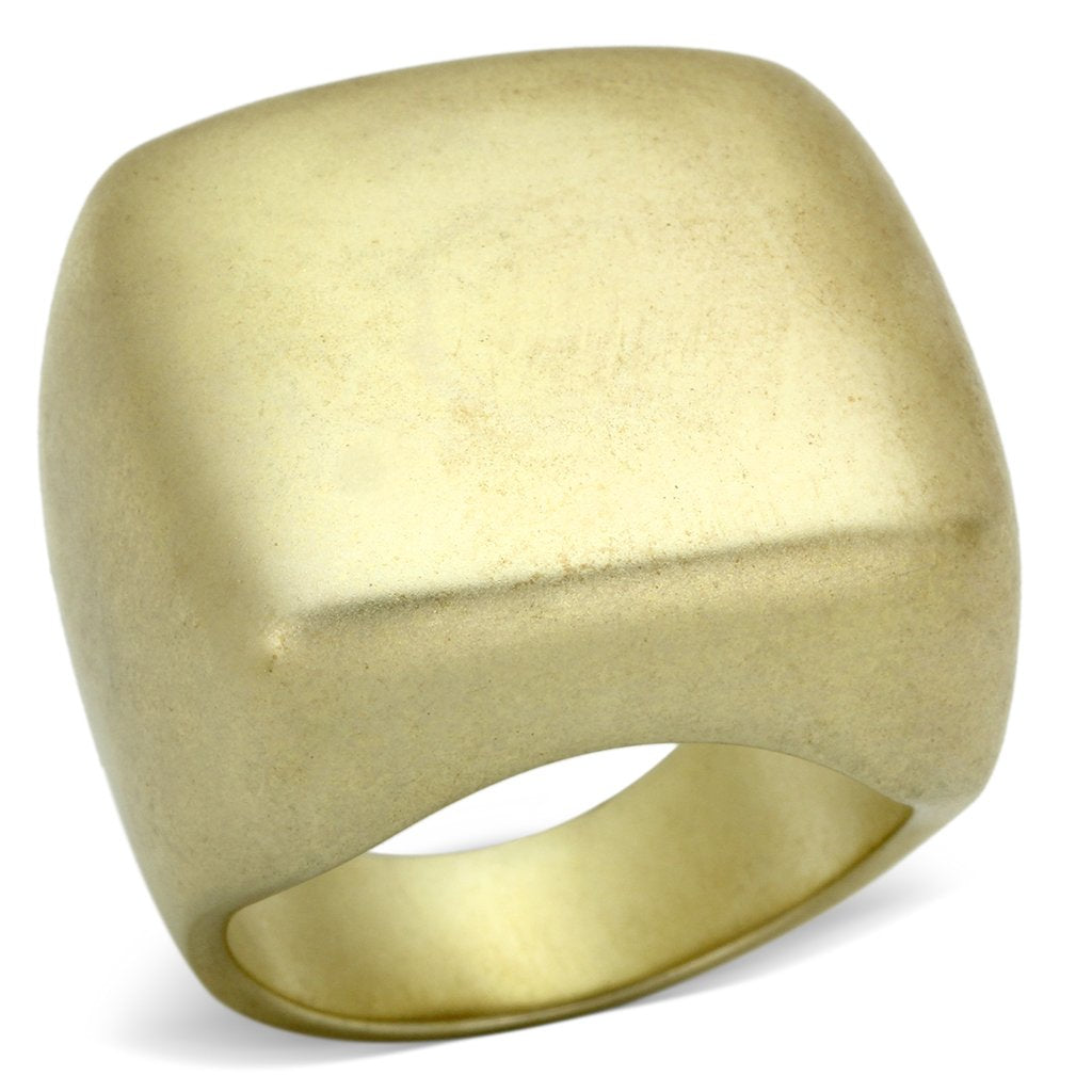 LOA845 - Matte Rhodium Brass Ring with No Stone