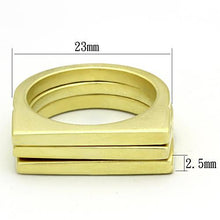 Load image into Gallery viewer, LOA851 - Matte Gold Brass Ring with No Stone