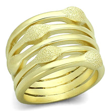 Load image into Gallery viewer, LOA898 - Matte Gold Brass Ring with No Stone