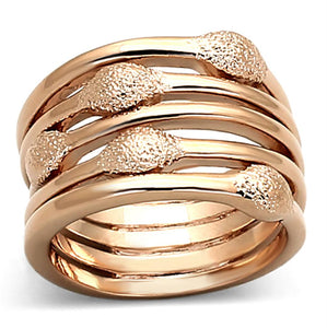 LOA899 - Rose Gold Brass Ring with No Stone
