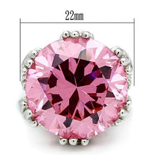 Load image into Gallery viewer, LOS530 - Silver 925 Sterling Silver Ring with AAA Grade CZ  in Rose