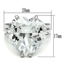 Load image into Gallery viewer, LOS543 - Silver 925 Sterling Silver Ring with AAA Grade CZ  in Clear