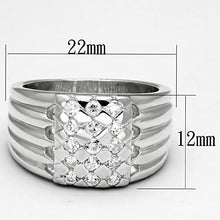 Load image into Gallery viewer, LOS639 - Silver 925 Sterling Silver Ring with AAA Grade CZ  in Clear