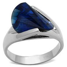 Load image into Gallery viewer, LOS642 - Silver 925 Sterling Silver Ring with Synthetic Synthetic Glass in Montana