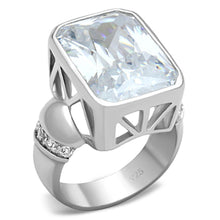 Load image into Gallery viewer, LOS678 - Silver 925 Sterling Silver Ring with AAA Grade CZ  in Clear