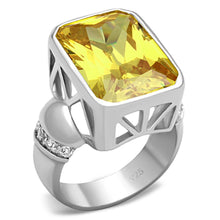 Load image into Gallery viewer, LOS680 - Silver 925 Sterling Silver Ring with AAA Grade CZ  in Topaz