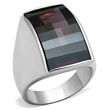 Load image into Gallery viewer, LOS694 - Silver 925 Sterling Silver Ring with AAA Grade CZ  in Amethyst