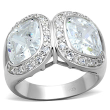 Load image into Gallery viewer, LOS698 - Silver 925 Sterling Silver Ring with AAA Grade CZ  in Clear