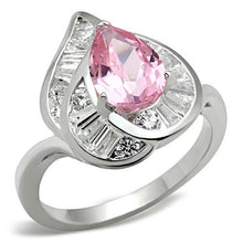 Load image into Gallery viewer, SS011 - Silver 925 Sterling Silver Ring with AAA Grade CZ  in Rose