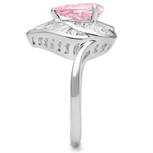 Load image into Gallery viewer, SS011 - Silver 925 Sterling Silver Ring with AAA Grade CZ  in Rose
