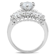 Load image into Gallery viewer, SS017 - Silver 925 Sterling Silver Ring with AAA Grade CZ  in Clear