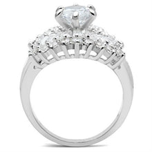Load image into Gallery viewer, SS017 - Silver 925 Sterling Silver Ring with AAA Grade CZ  in Clear