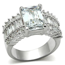 Load image into Gallery viewer, SS023 - Silver 925 Sterling Silver Ring with AAA Grade CZ  in Clear