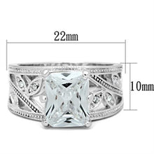 Load image into Gallery viewer, SS024 - Silver 925 Sterling Silver Ring with AAA Grade CZ  in Clear