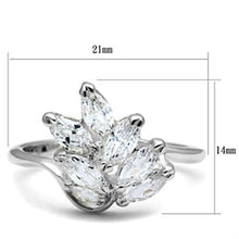 Load image into Gallery viewer, SS034 - Silver 925 Sterling Silver Ring with AAA Grade CZ  in Clear