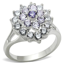 Load image into Gallery viewer, SS037 - Silver 925 Sterling Silver Ring with AAA Grade CZ  in Multi Color