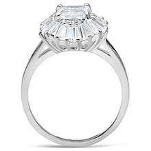Load image into Gallery viewer, SS040 - Silver 925 Sterling Silver Ring with AAA Grade CZ  in Clear