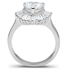 Load image into Gallery viewer, SS041 - Silver 925 Sterling Silver Ring with AAA Grade CZ  in Clear