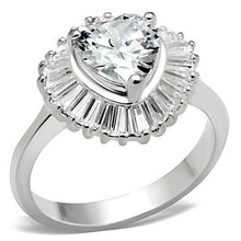 Load image into Gallery viewer, SS041 - Silver 925 Sterling Silver Ring with AAA Grade CZ  in Clear