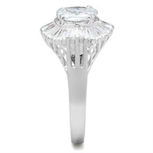 Load image into Gallery viewer, SS042 - Silver 925 Sterling Silver Ring with AAA Grade CZ  in Clear