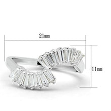 Load image into Gallery viewer, SS047 - Silver 925 Sterling Silver Ring with AAA Grade CZ  in Clear