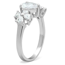 Load image into Gallery viewer, SS057 - Silver 925 Sterling Silver Ring with AAA Grade CZ  in Clear