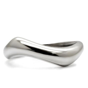 TK031 - High polished (no plating) Stainless Steel Ring with No Stone