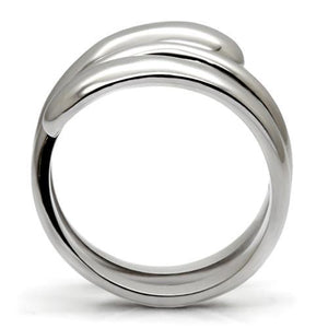 TK037 - High polished (no plating) Stainless Steel Ring with No Stone