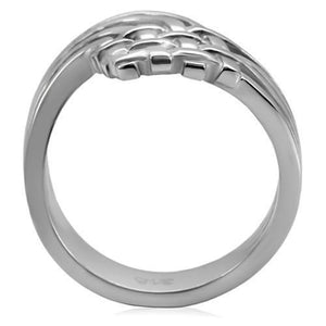 TK054 - High polished (no plating) Stainless Steel Ring with No Stone