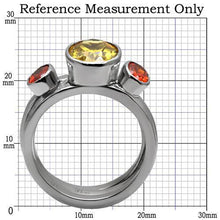 Load image into Gallery viewer, Kaela Cocktail Ring - Stainless Steel, AAA CZ , Multi Color - TK095