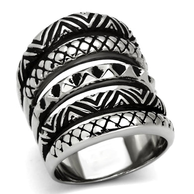 TK1008 - High polished (no plating) Stainless Steel Ring with No Stone