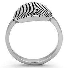 Load image into Gallery viewer, TK1078 - High polished (no plating) Stainless Steel Ring with Epoxy  in Jet