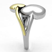 Load image into Gallery viewer, TK1091 - Two-Tone IP Gold (Ion Plating) Stainless Steel Ring with No Stone