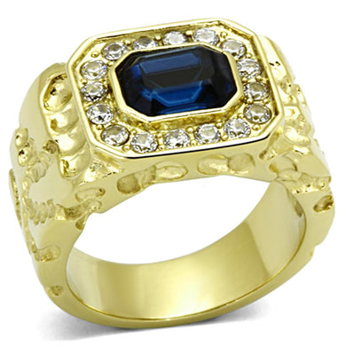 TK1192 - IP Gold(Ion Plating) Stainless Steel Ring with Top Grade Crystal  in Montana