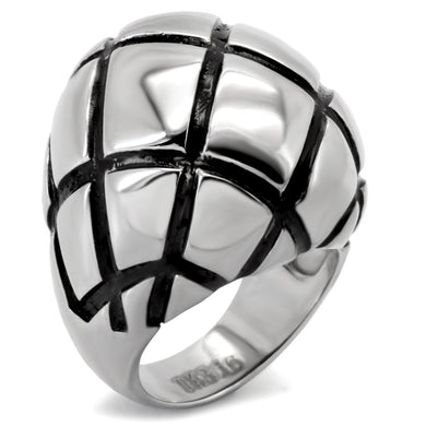 TK139 - High polished (no plating) Stainless Steel Ring with No Stone