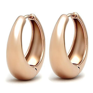 TK1489 - IP Rose Gold(Ion Plating) Stainless Steel Earrings with No Stone
