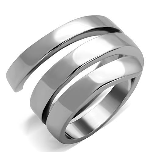 TK1519 - High polished (no plating) Stainless Steel Ring with No