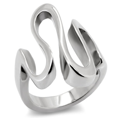 TK152 - High polished (no plating) Stainless Steel Ring with No Stone