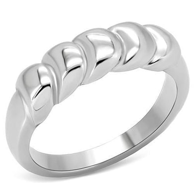 TK159 - High polished (no plating) Stainless Steel Ring with No Stone