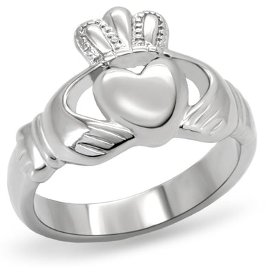 TK160 - High polished (no plating) Stainless Steel Ring with No Stone
