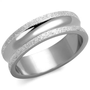 TK1666 - High polished (no plating) Stainless Steel Ring with No Stone