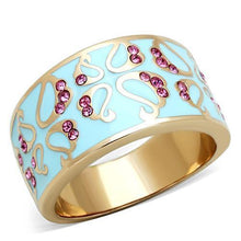 Load image into Gallery viewer, TK1689 - IP Rose Gold(Ion Plating) Stainless Steel Ring with Top Grade Crystal  in Rose