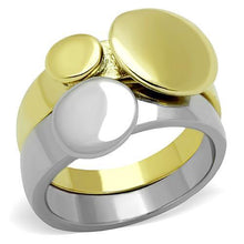 Load image into Gallery viewer, TK1706 - Two-Tone IP Gold (Ion Plating) Stainless Steel Ring with No Stone