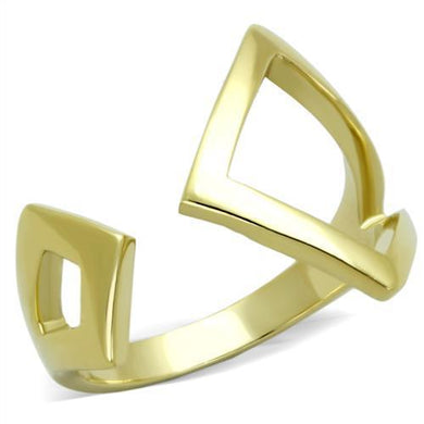TK1903 - IP Gold(Ion Plating) Stainless Steel Ring with No Stone