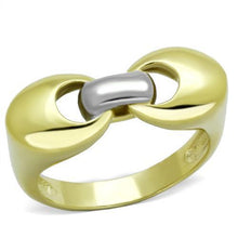 Load image into Gallery viewer, TK1915 - Two-Tone IP Gold (Ion Plating) Stainless Steel Ring with No Stone