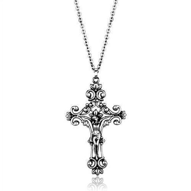 TK1933 - High polished (no plating) Stainless Steel Chain Pendant with No Stone