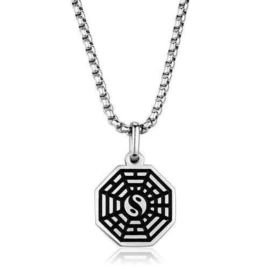 TK1981 - High polished (no plating) Stainless Steel Necklace with No Stone
